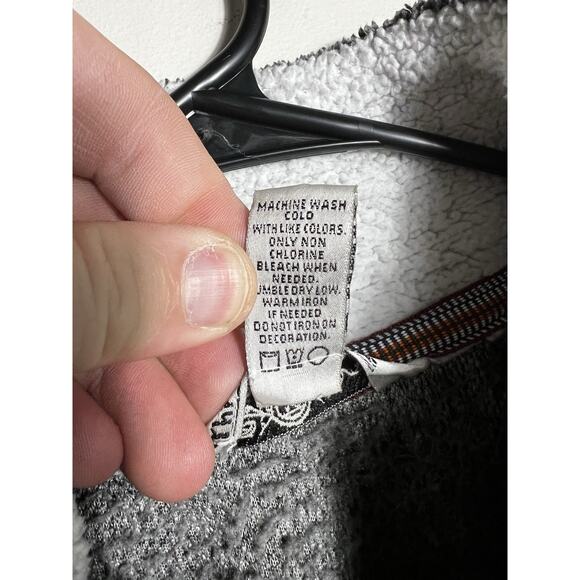 Clemson Sherpa Pullover By Three Square 1/4 Zip Sz. L Grey Tiger Paw Warm Soft - Picture 11 of 13